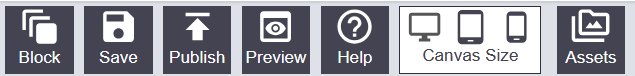 Builder toolbar buttons